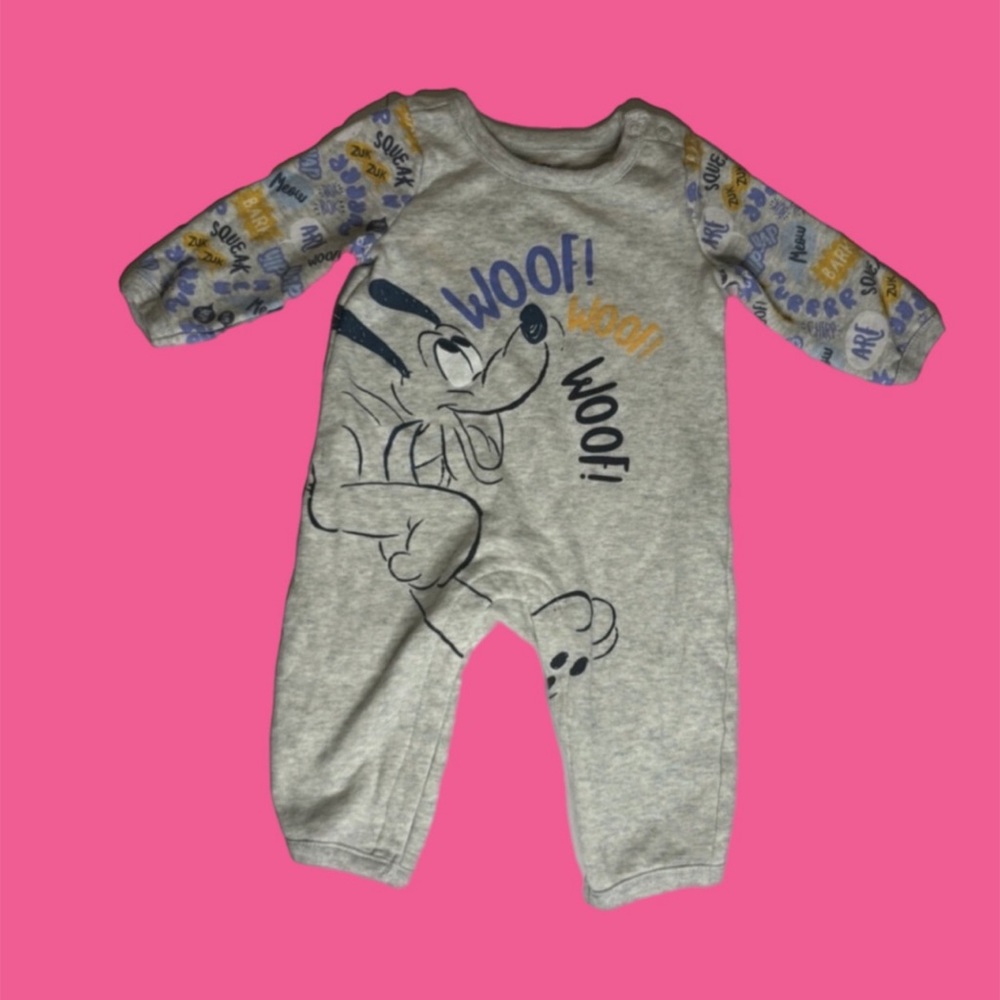 Disney Store Pluto Baby Romper Size:6-9m
